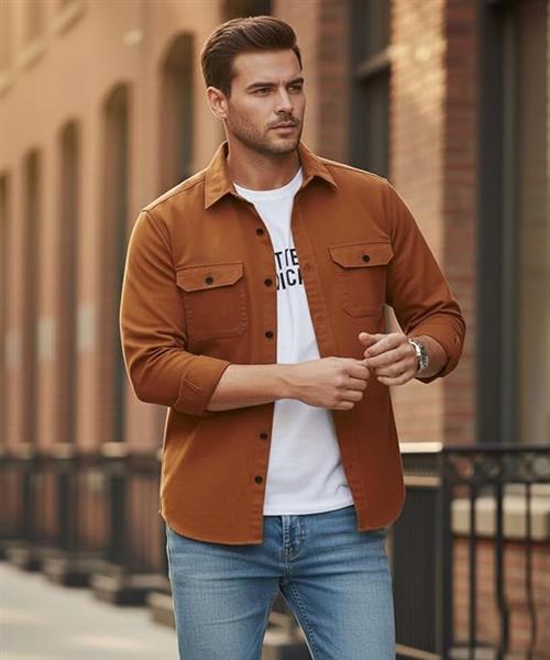 Men’s Stylish Cotton Blend Casual Shirt